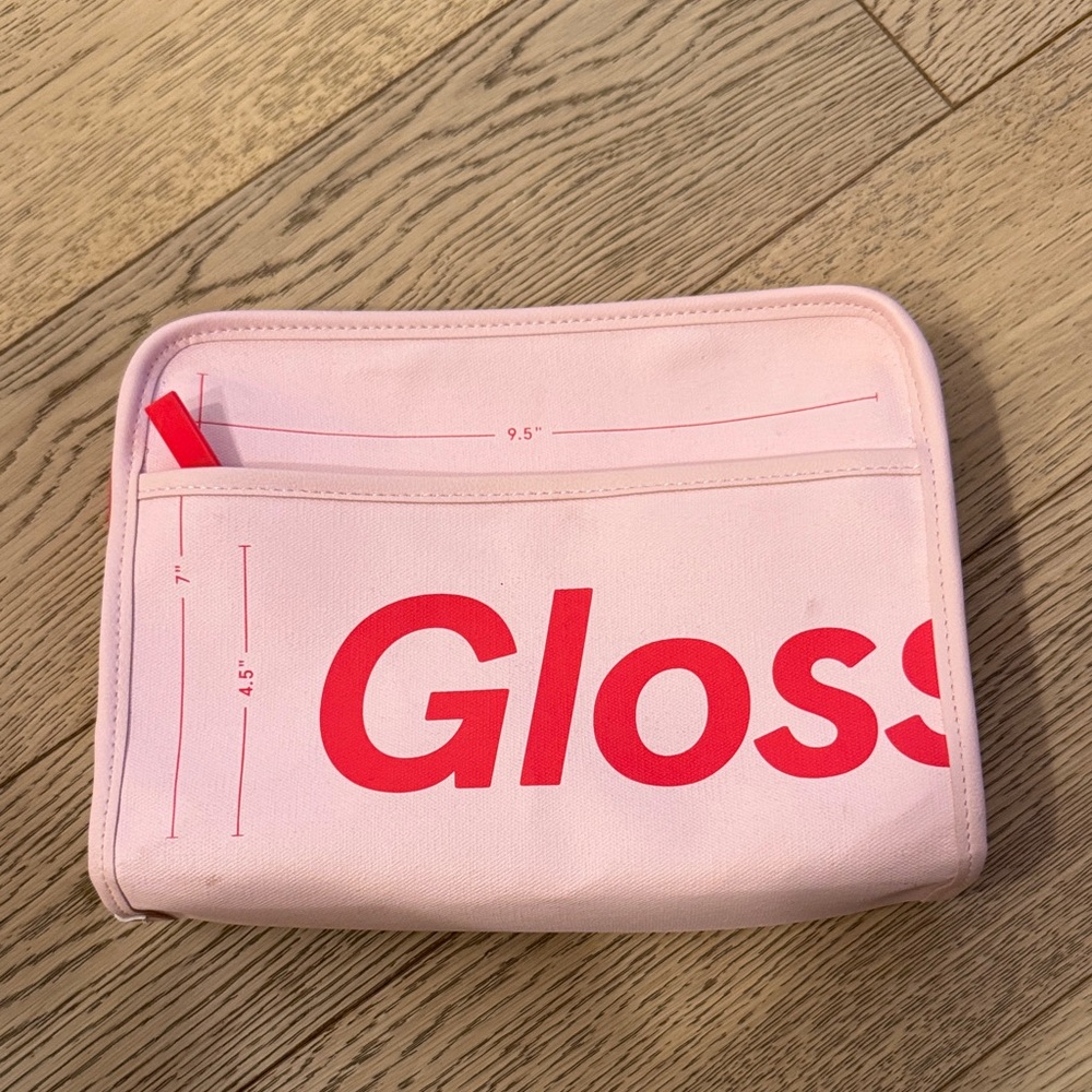 Glossier Light Pink Beauty Makeup Bag